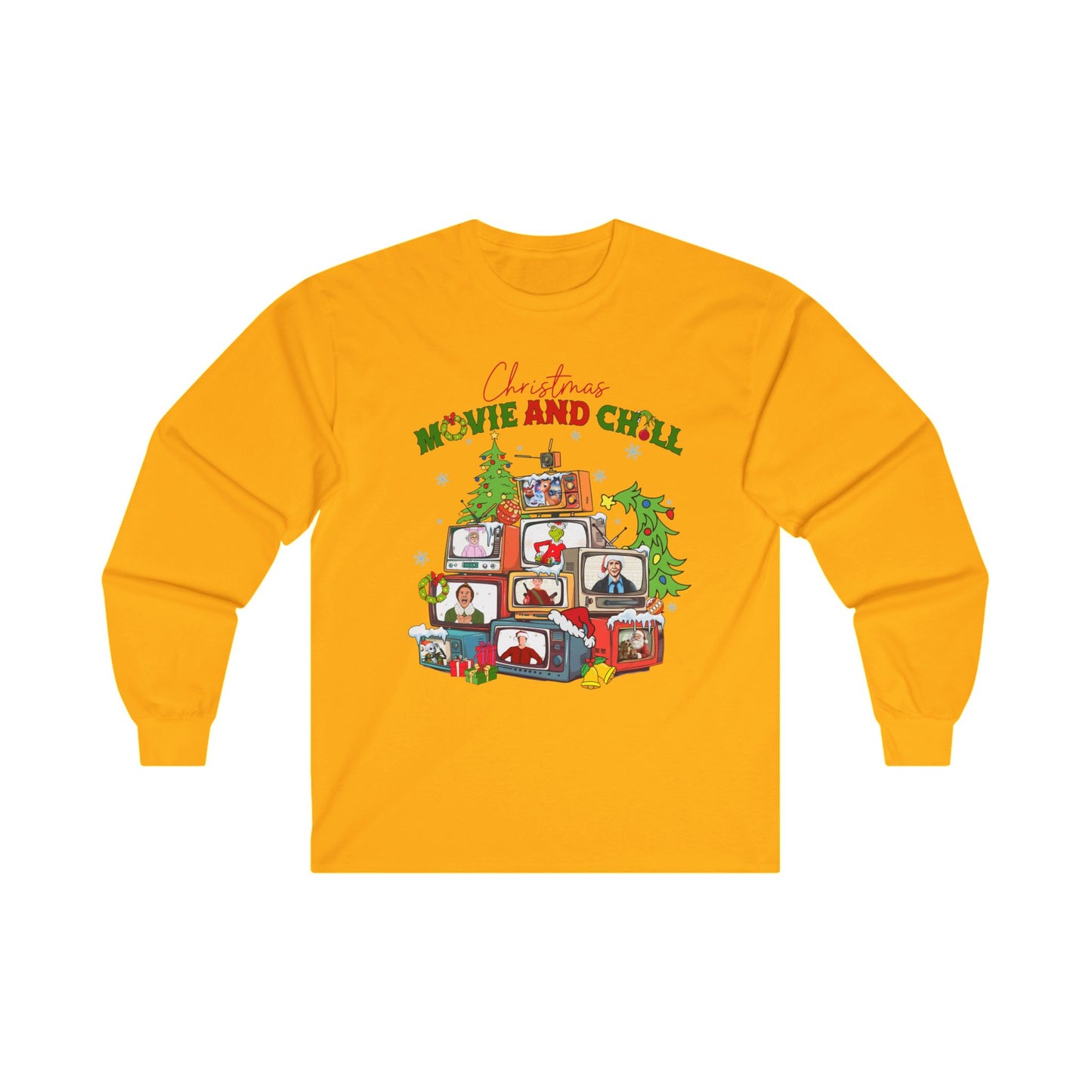 Christmas Movie and Chill Long Sleeve Tee