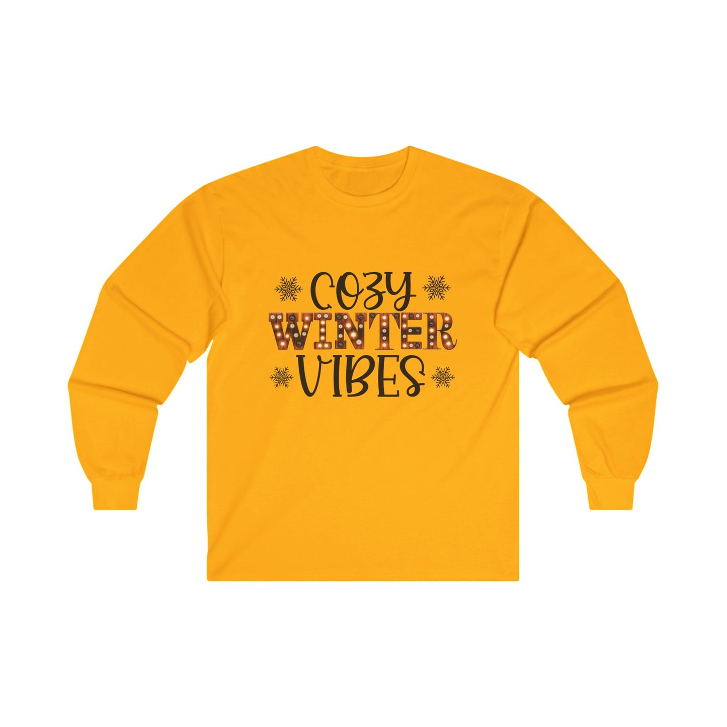 Cozy Winter Vibes Christmas Long Sleeve Tee