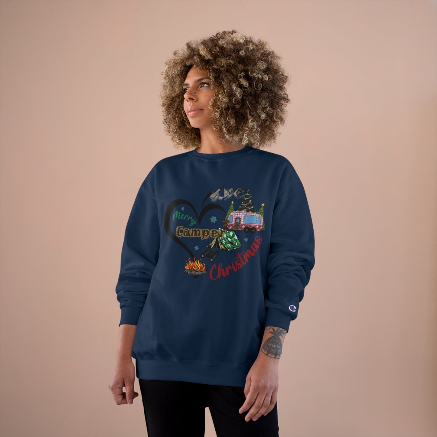 Merry Camper Christmas Champion Sweatshirt