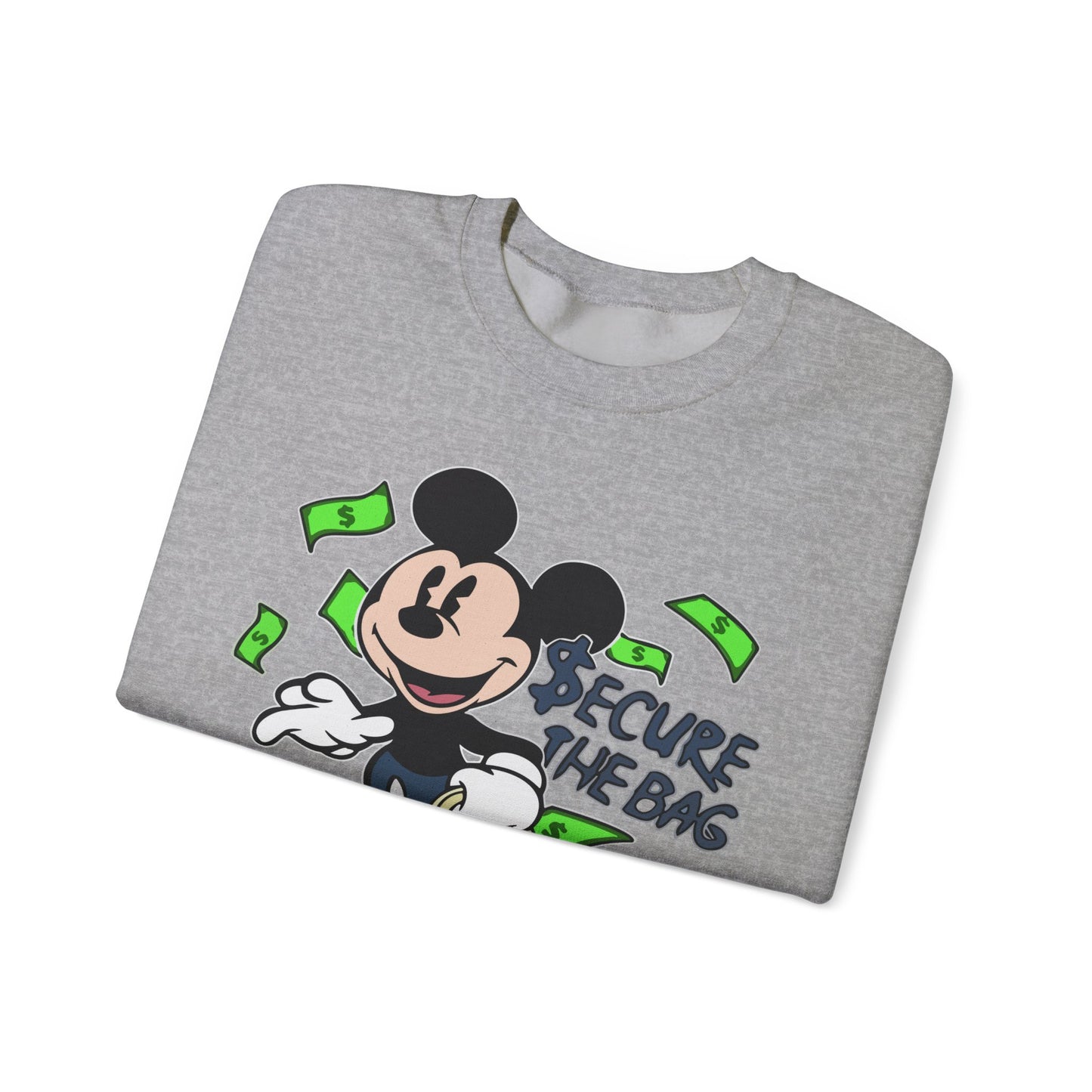 Unisex Sweatshirt - Secure the Bag Mickey Mouse Design