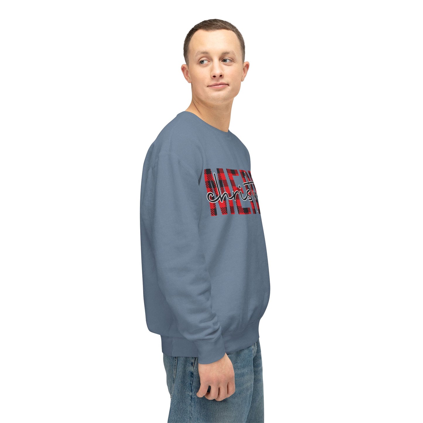 Merry Christmas Unisex Lightweight Crewneck Sweatshirt