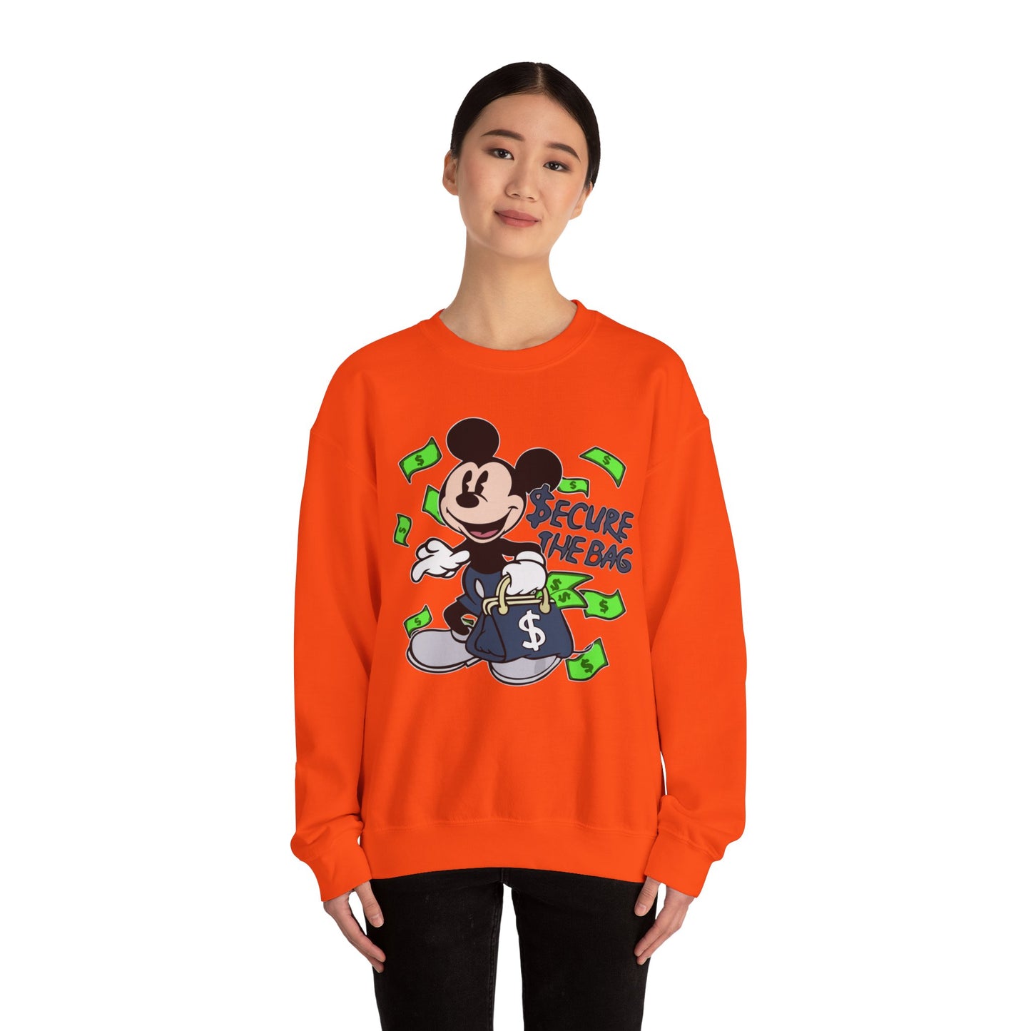 Unisex Sweatshirt - Secure the Bag Mickey Mouse Design