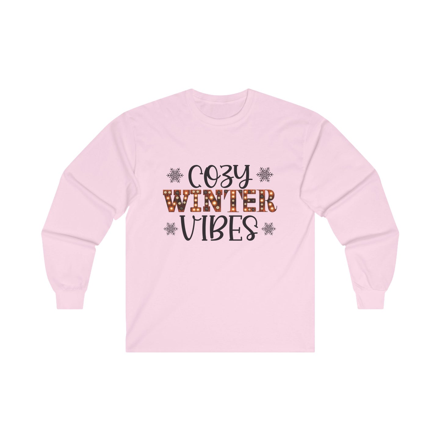 Cozy Winter Vibes Christmas Long Sleeve Tee