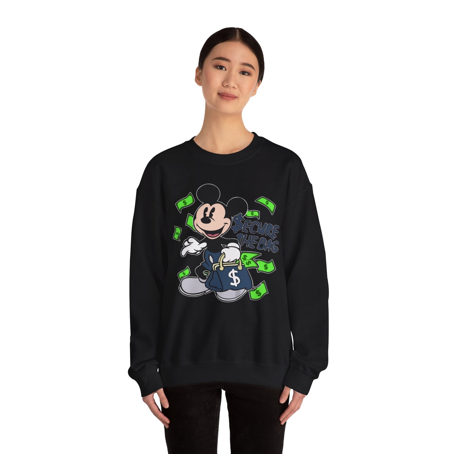 Unisex Sweatshirt - Secure the Bag Mickey Mouse Design