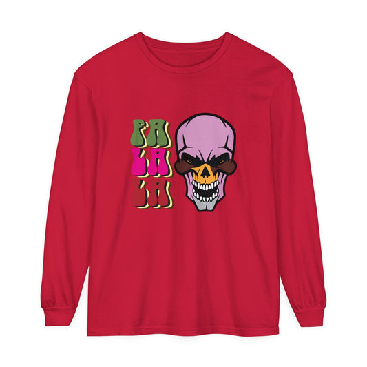 Skull Graphic Long Sleeve T-Shirt for Christmas