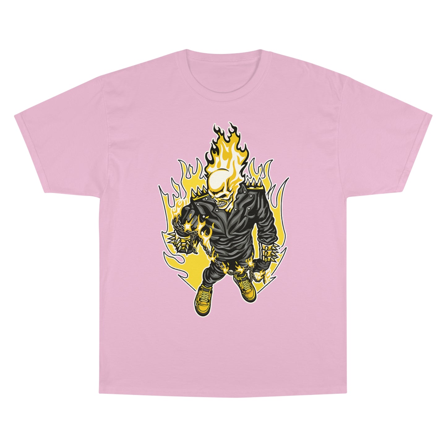 Flaming Skull Champion T-Shirt