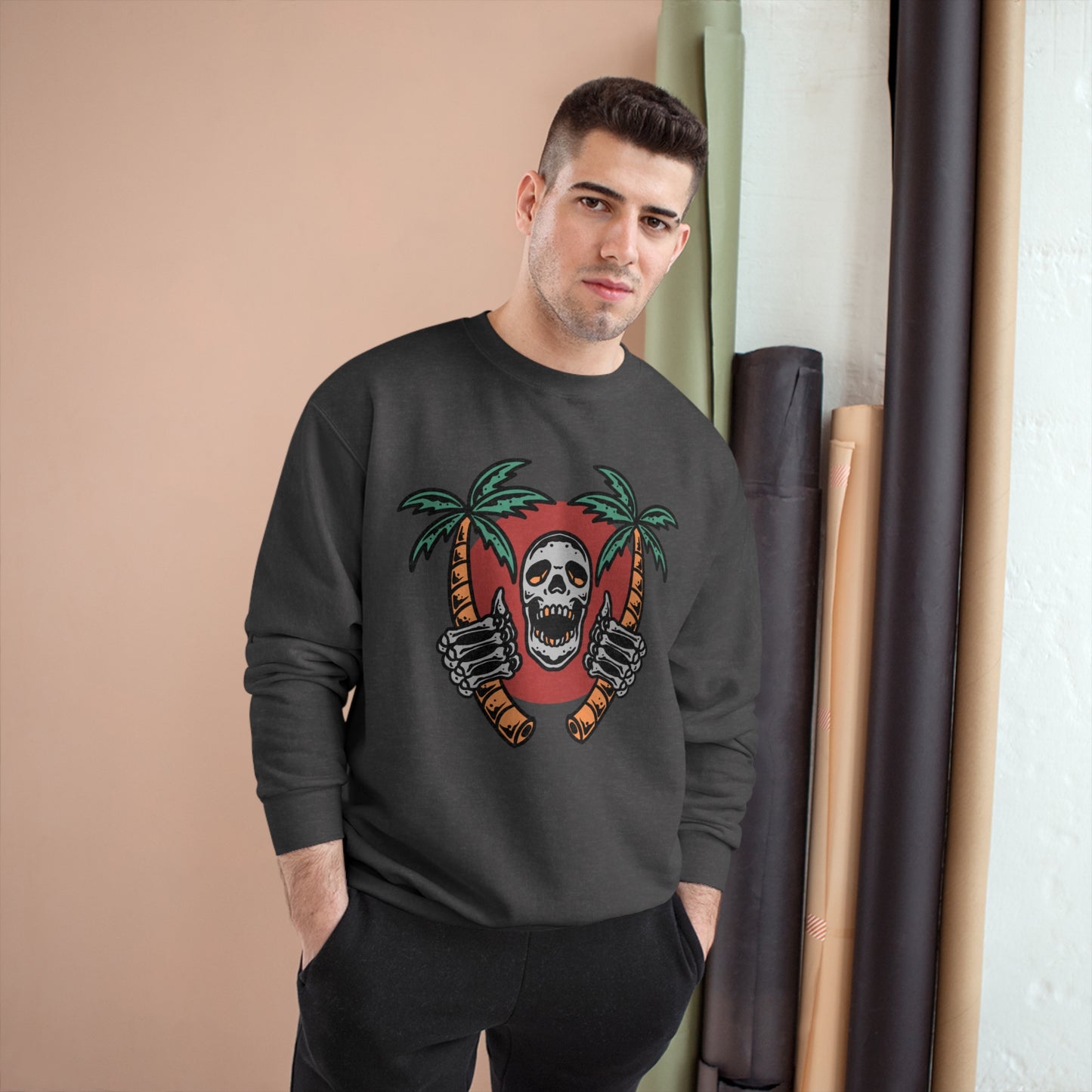 Skull Island Champion Sweatshirt - Cool and edgy graphic design for those who love unique style