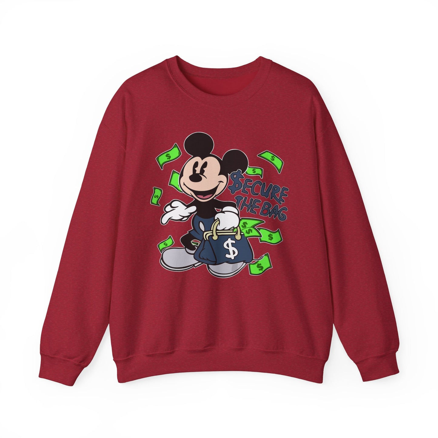 Unisex Sweatshirt - Secure the Bag Mickey Mouse Design