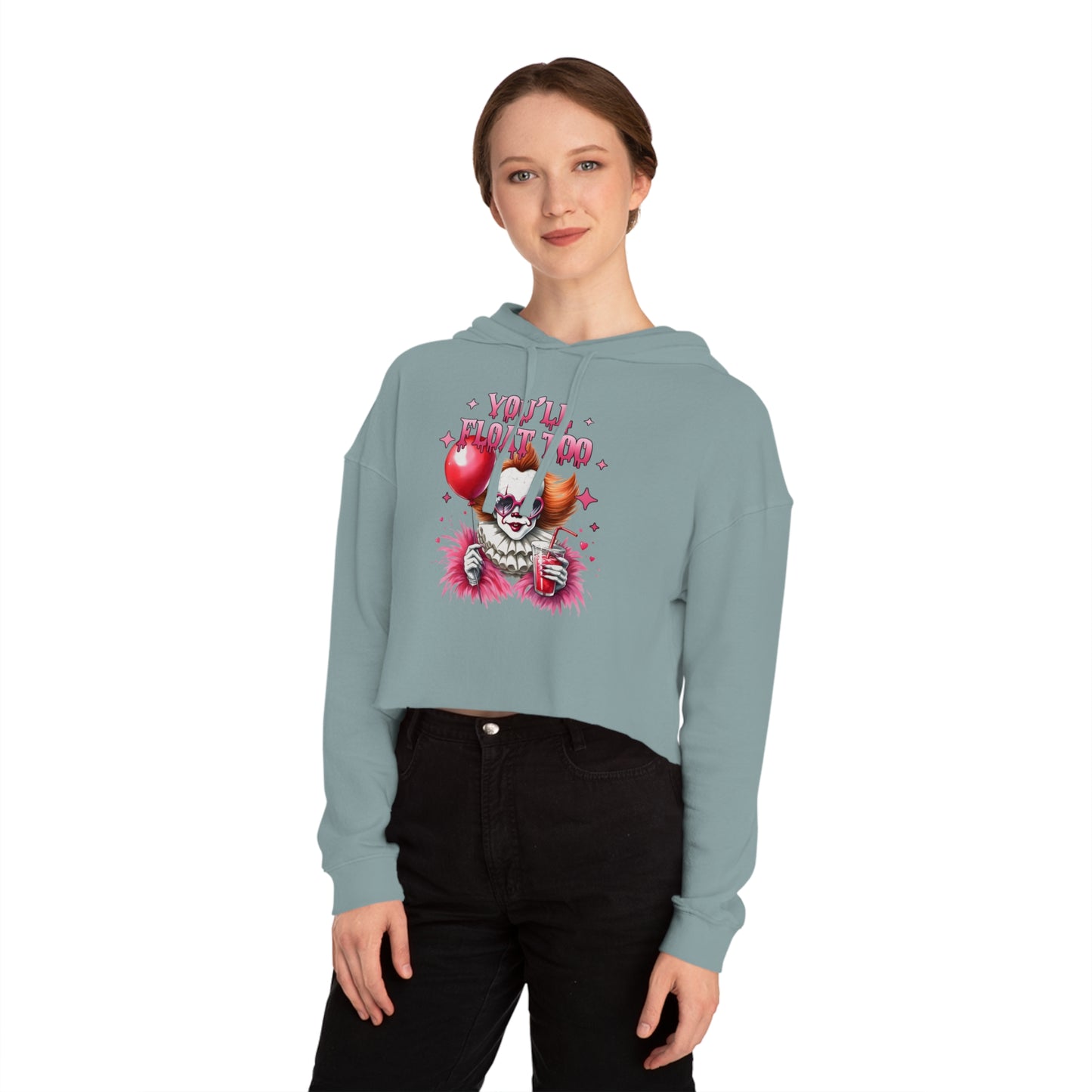 Halloween Cropped Hooded Sweatshirt