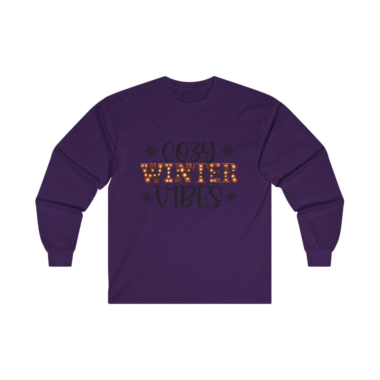 Cozy Winter Vibes Christmas Long Sleeve Tee