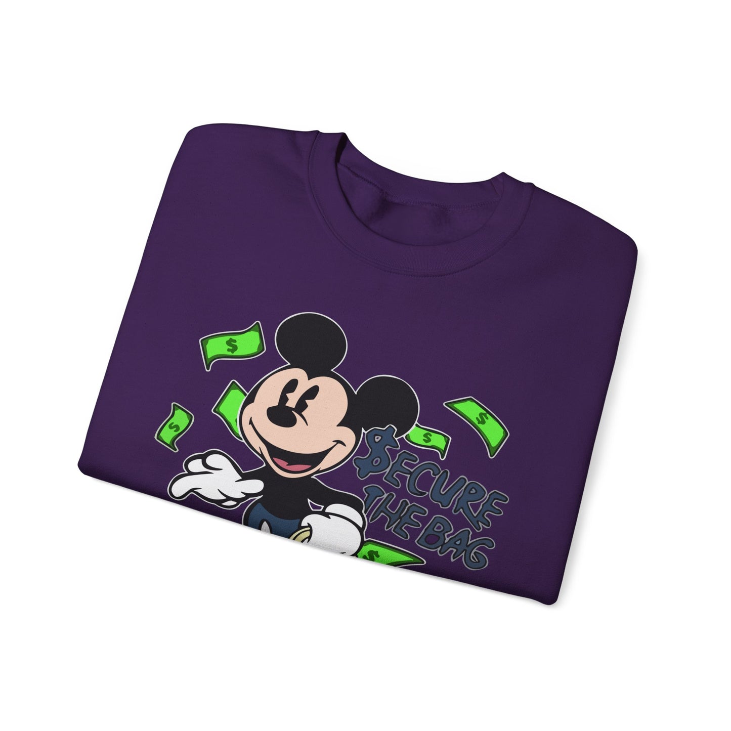 Unisex Sweatshirt - Secure the Bag Mickey Mouse Design