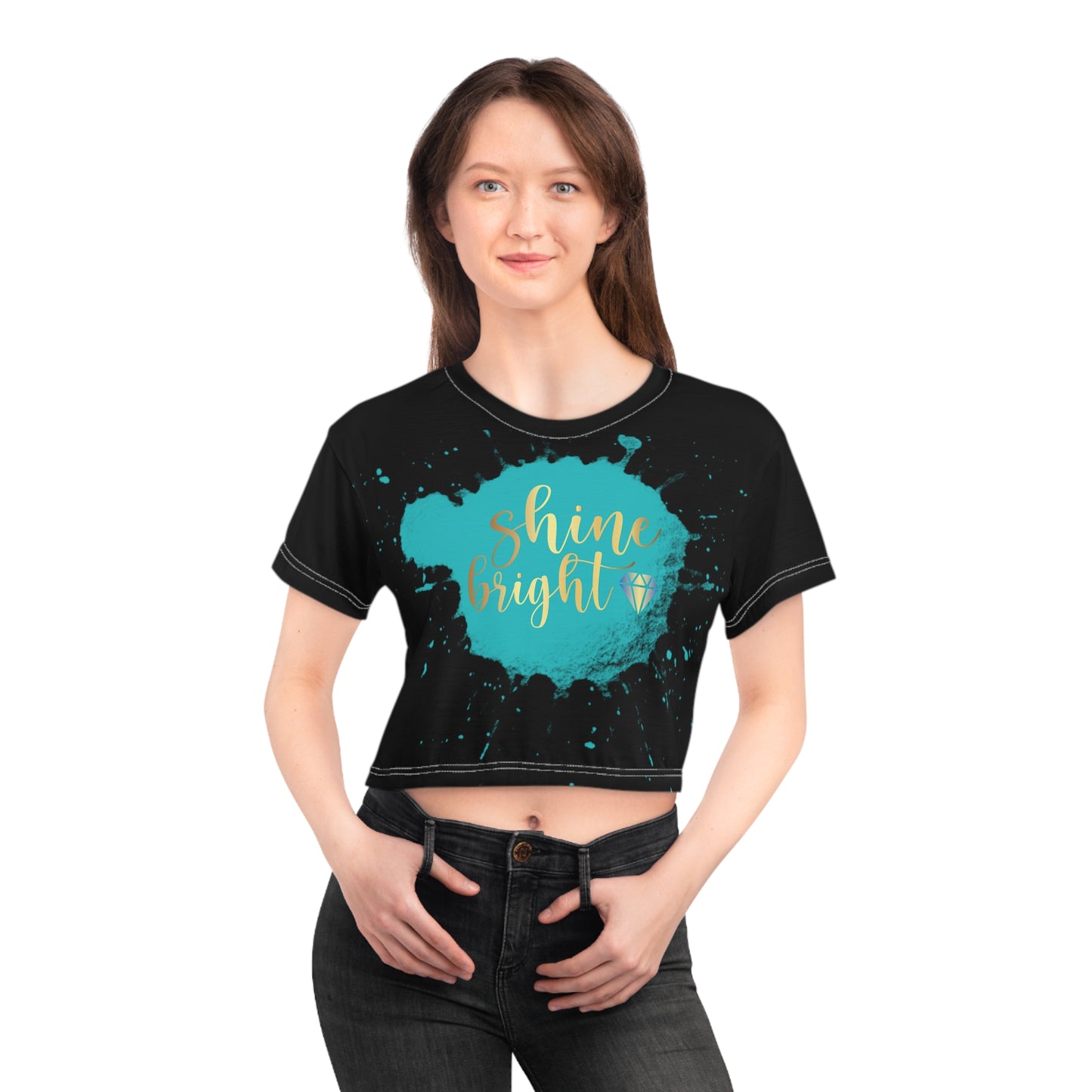 Shine Bright Crop Tee