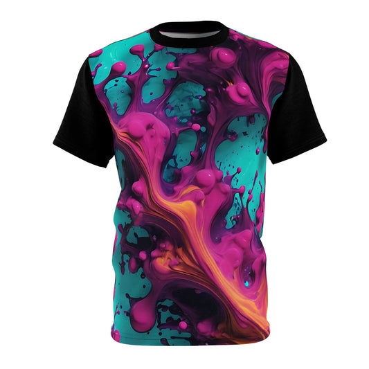 Vibrant Artistic Unisex Tee - Colorful Splash Design