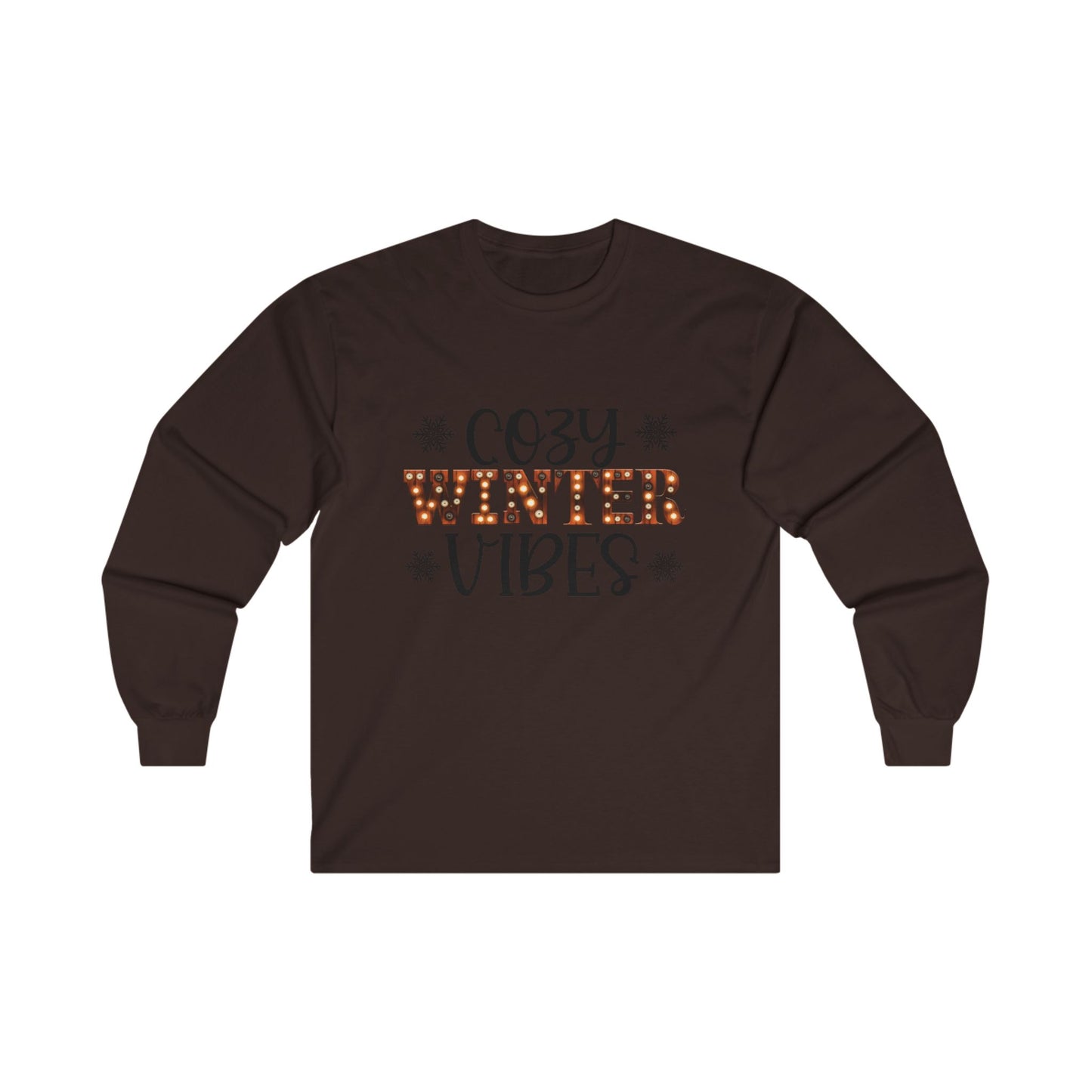 Cozy Winter Vibes Christmas Long Sleeve Tee