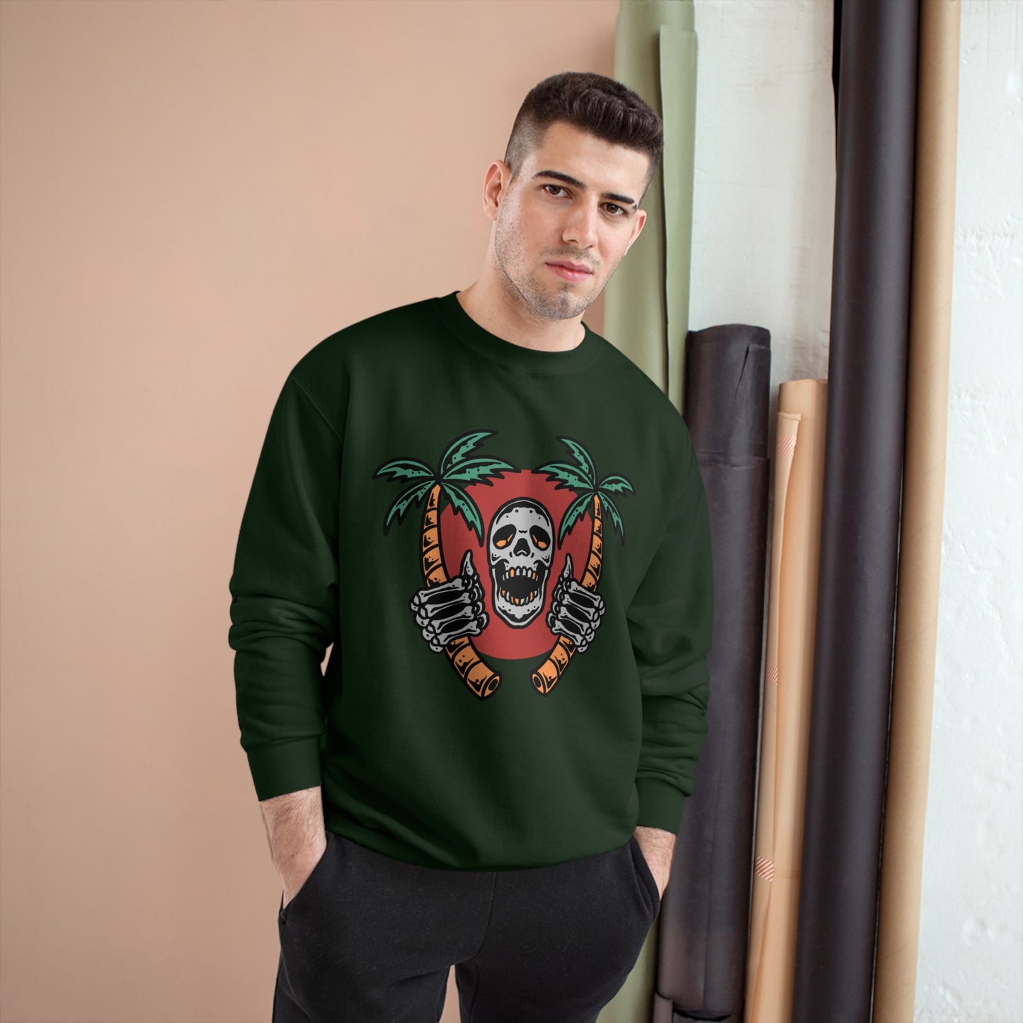 Skull Island Champion Sweatshirt - Cool and edgy graphic design for those who love unique style
