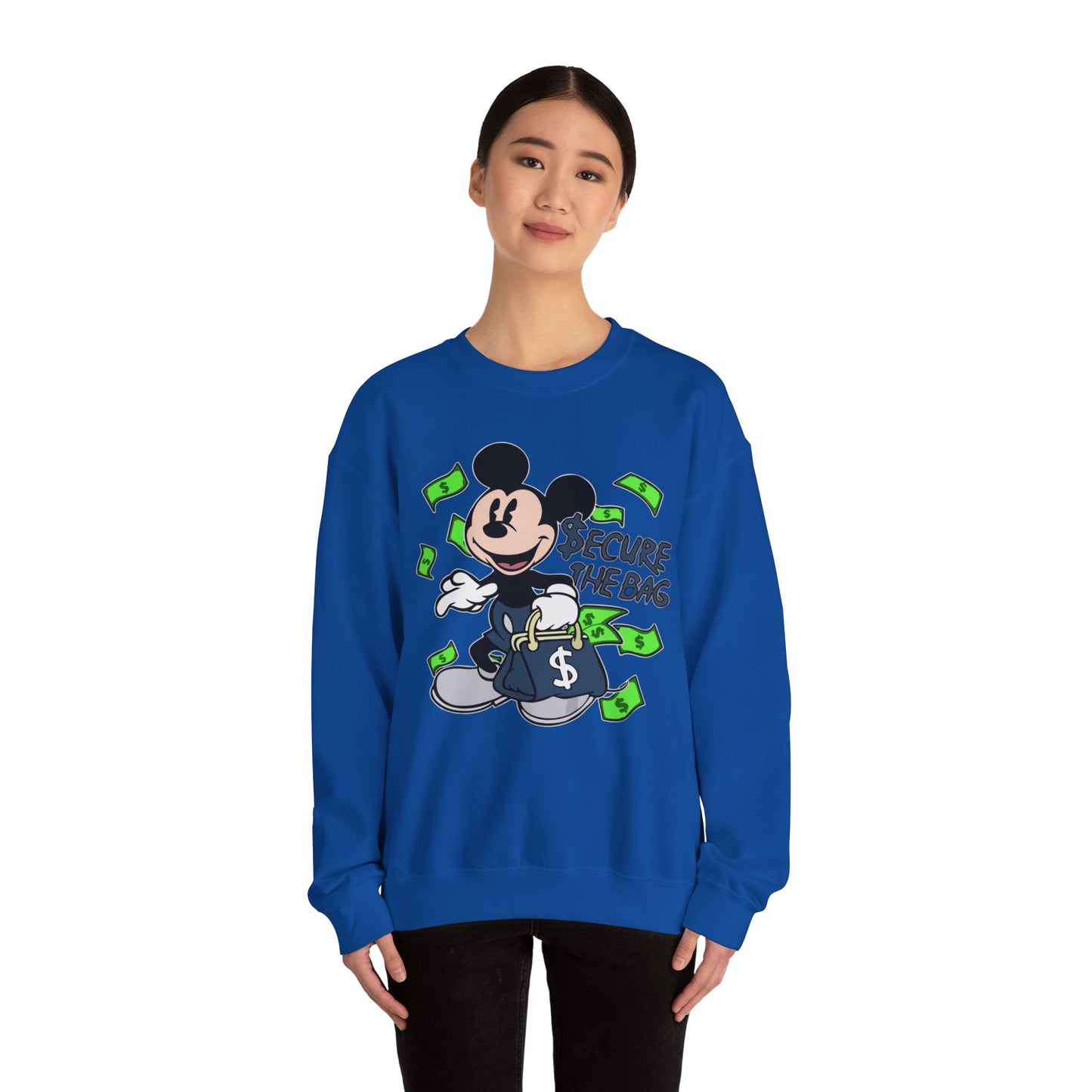 Unisex Sweatshirt - Secure the Bag Mickey Mouse Design