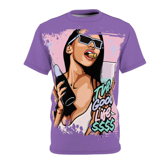 The Good Life Cut & Sew Tee - Fun Graphic Tee for Trendsetters