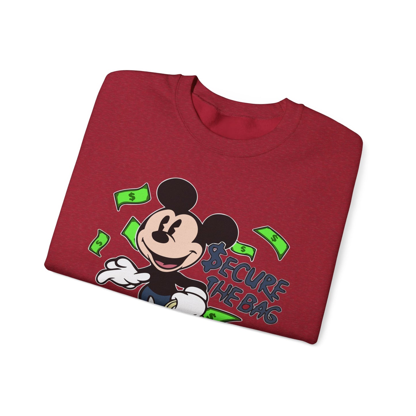Unisex Sweatshirt - Secure the Bag Mickey Mouse Design