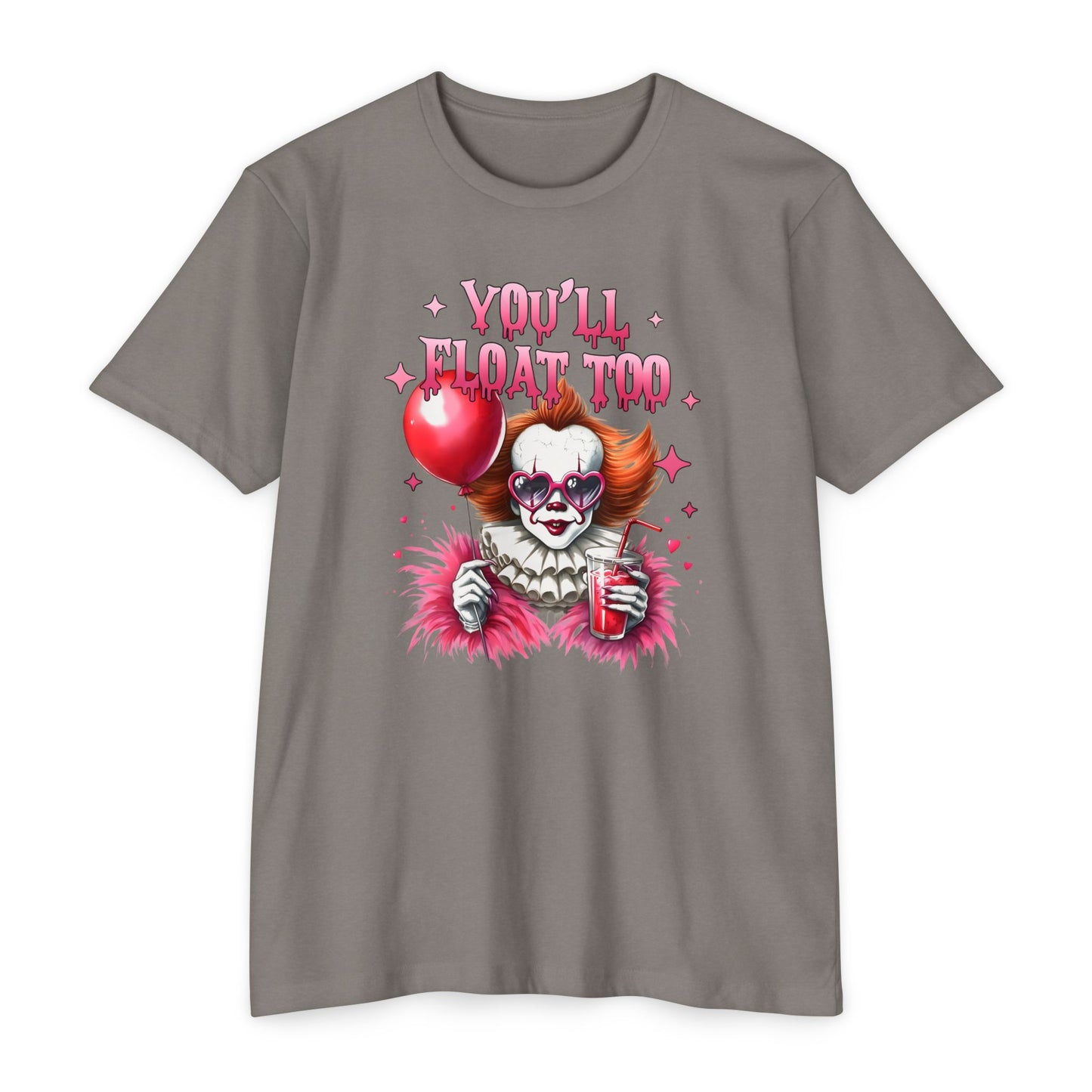 Spooky CVC Jersey T-Shirt - "You'll Float Too" Horror Tee