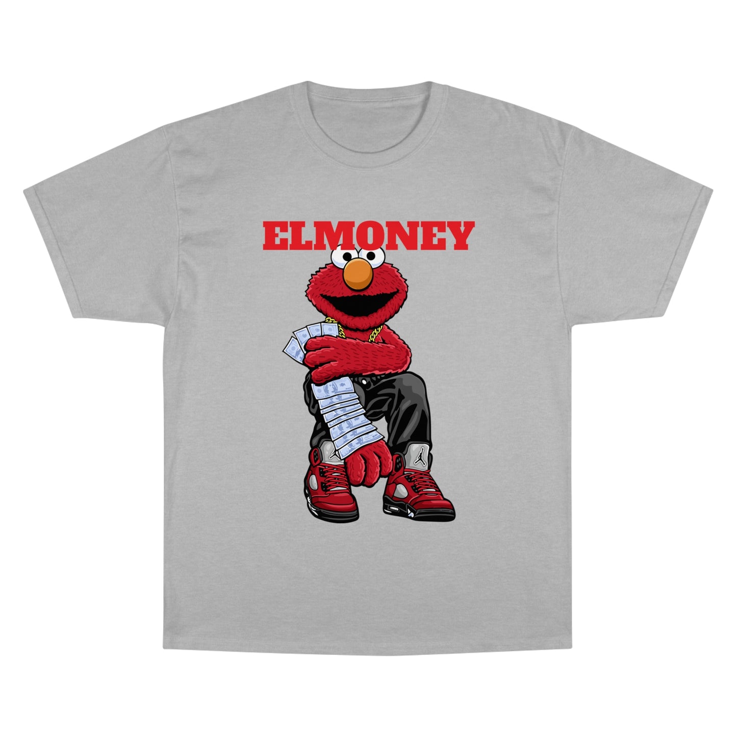 Elmo Champion T-Shirt with Money Design